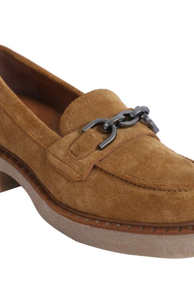 Shop Gentle Souls By Kenneth Cole Libby Platform Bit Loafer In Desert Sand Suede