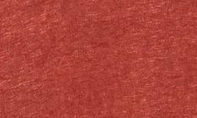 Shop Bobeau Caty Long Sleeve Henley T-shirt In Red Ochre