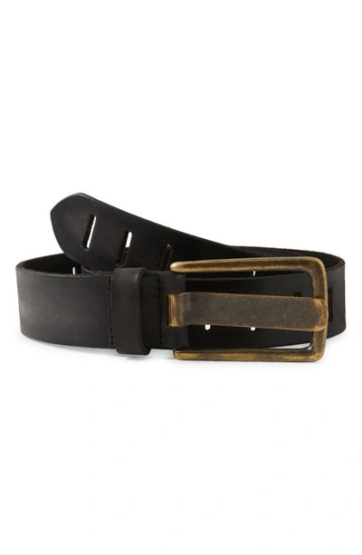 Shop Free People Wtf Jona Leather Belt In Black