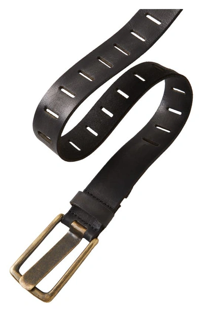 Free People Wtf Jona Leather Belt In Black