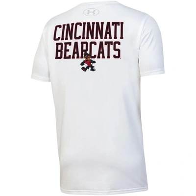 Shop Under Armour Youth  White Cincinnati Bearcats Gameday Oversized Logo Performance T-shirt