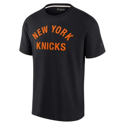 Shop Fanatics Signature Unisex  Black New York Knicks Super Soft T-shirt