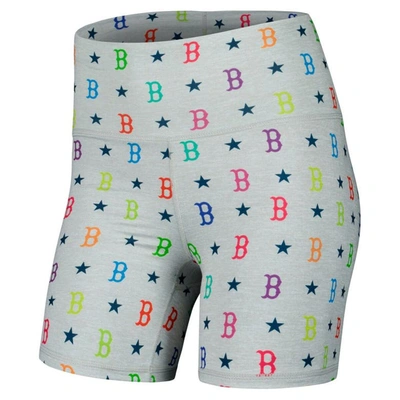 Shop Terez Gray Boston Red Sox Tlc Rainbow Shorts