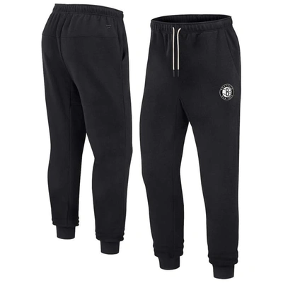 Shop Fanatics Signature Unisex  Black Brooklyn Nets Elements Super Soft Fleece Jogger