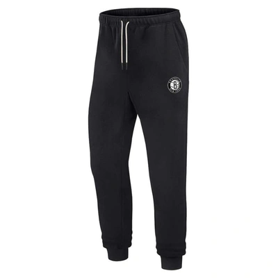Fanatics Signature Unisex  Black Brooklyn Nets Super Soft Fleece Jogger In Black
