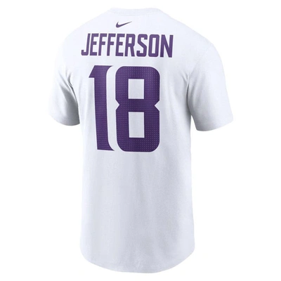 Justin Jefferson Minnesota Vikings Nike Name & Number T-Shirt - Purple