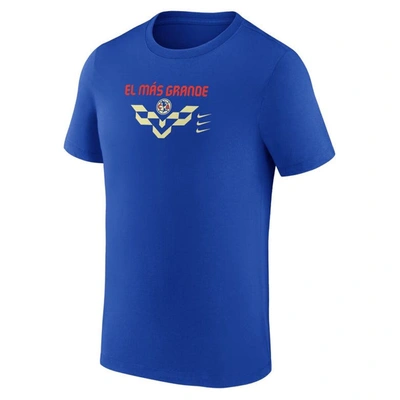 Shop Nike Blue Club America Verbiage T-shirt