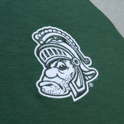 Shop Mitchell & Ness Green Michigan State Spartans Legendary Slub Raglan Long Sleeve T-shirt