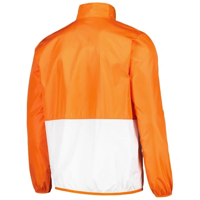 Shop G-iii Sports By Carl Banks Orange Clemson Tigers Cornerman Half-zip Top