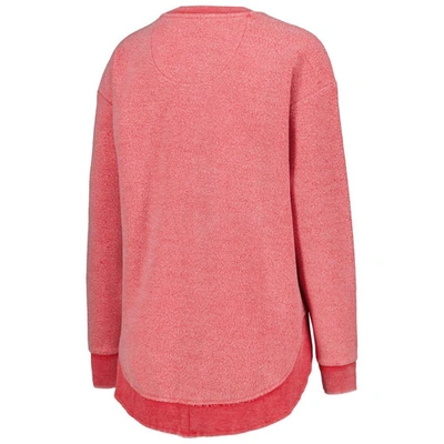 Shop Pressbox Scarlet Ohio State Buckeyes Ponchoville Pullover Sweatshirt