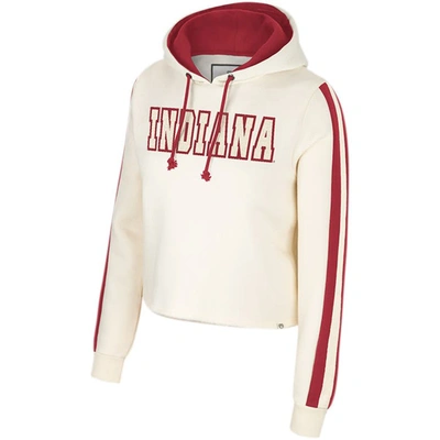 Shop Colosseum Cream Indiana Hoosiers Perfect Date Cropped Pullover Hoodie