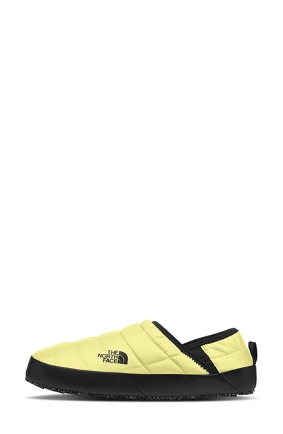 Shop The North Face Thermoball™ Water Repellent Traction V Mule In Sun Sprite/ Tnf Black