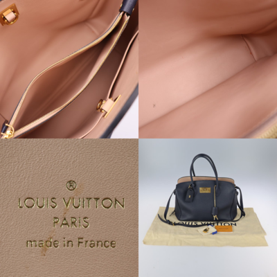 Surène bb leather handbag Louis Vuitton Navy in Leather - 34677564