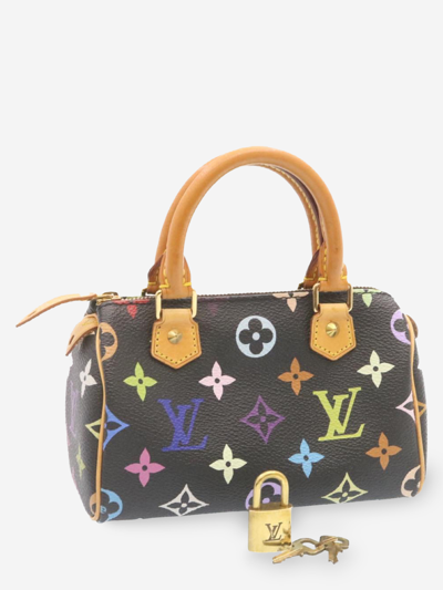 Pre-owned Louis Vuitton Fabric Handbag In Black