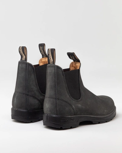 Blundstone Ankle Boots With Elastic Side Panels In Black