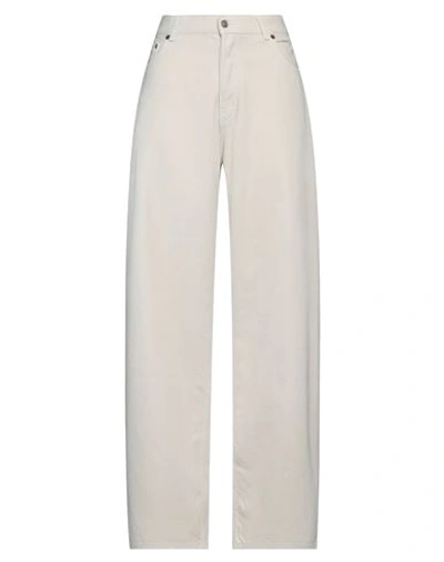 Shop Haikure Woman Jeans Light Grey Size 29 Cotton, Lyocell