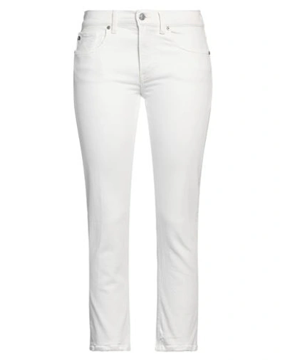 Ag Jeans Woman Pants White Size 28 Cotton, Modal, Polyester, Elastane In White