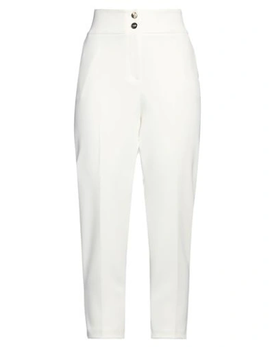 Shop Nenette Woman Pants White Size 6 Polyester, Elastane