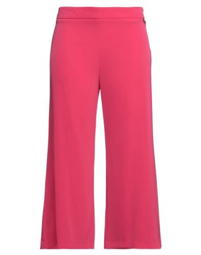 Shop Gai Mattiolo Woman Pants Fuchsia Size 10 Polyester, Elastane In Pink