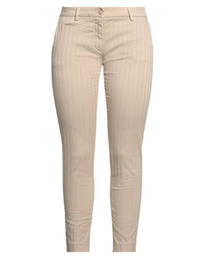 Shop Mason's Woman Pants Beige Size 12 Cotton, Elastane