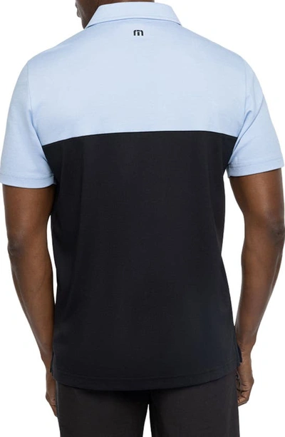 Travismathew Cacti Field Heater Polo In Heather Bel Air Blue