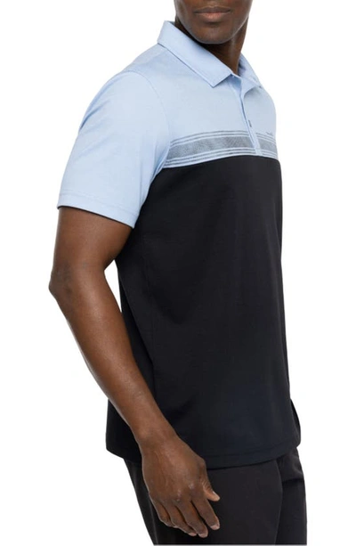 Travismathew Cacti Field Heater Polo In Heather Bel Air Blue