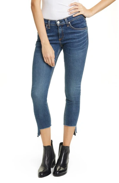 Rag & Bone Cate Mid-rise Skinny Jeans With Step-hem In Hampton