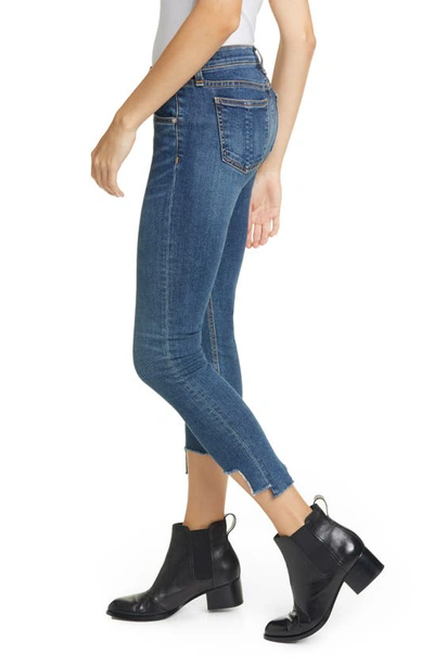 Rag & Bone Cate Mid-rise Skinny Jeans With Step-hem In Hampton