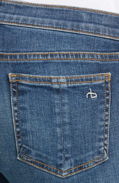 Rag & Bone Cate Mid-rise Skinny Jeans With Step-hem In Hampton