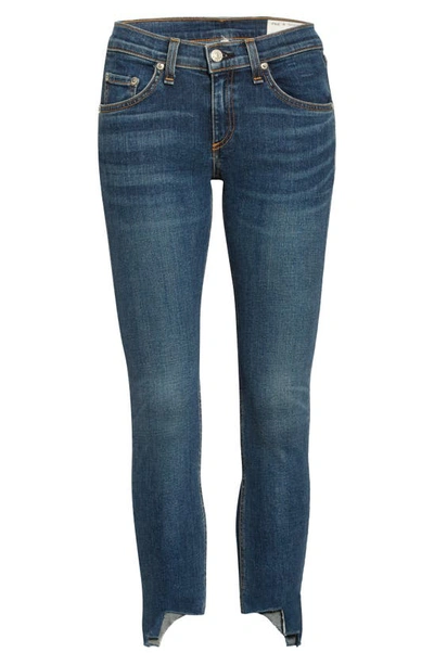 Rag & Bone Cate Mid-rise Skinny Jeans With Step-hem In Hampton