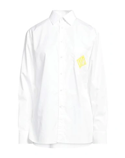 Shop Ralph Lauren Collection Woman Shirt White Size 16 Cotton
