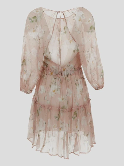 Shop Alessia Zamattio Riviera Mini Dress In Pink