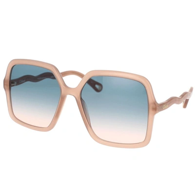 Chloé Eyewear Zelie Square Frame Sunglasses In Multi