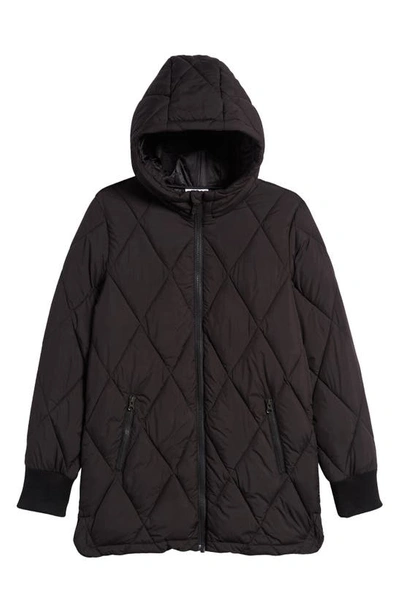 Shop Zella Girl Kids' Quilted Jacket In Black