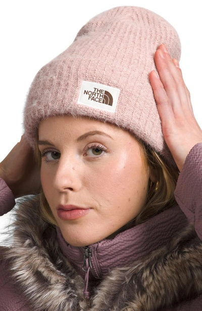Shop The North Face Salty Bae Knit Beanie In Pink Moss