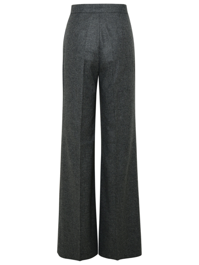 Shop Max Mara Radioso Two-tone Virgin Wool Pants In Grey