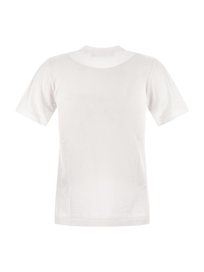 Shop Comme Des Garçons Play Red Heart T-shirt In White