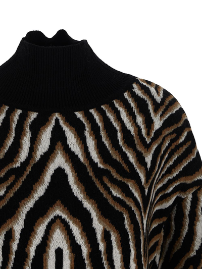 Erika Cavallini Patterned-intarsia Wool-blend Jumper In Multicolor