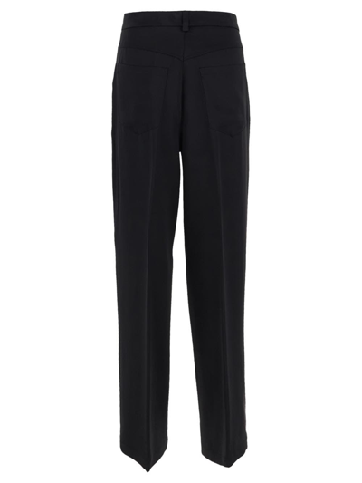 Shop Erika Cavallini High Waist Trousers In Black