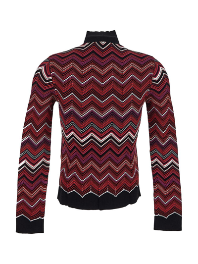 Shop Missoni Herringbone Sweater In Multicolor