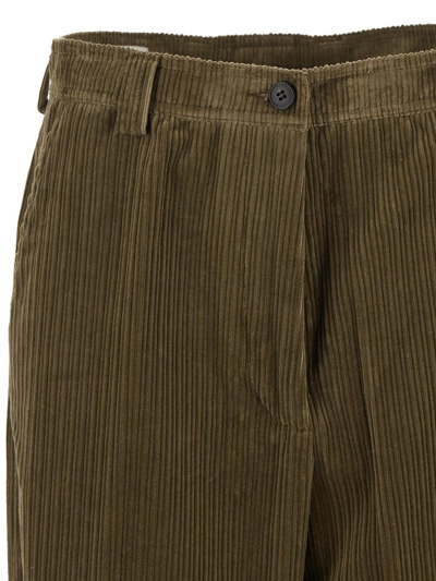 Shop Dries Van Noten Pakoras Corduroy Trousers In Grey