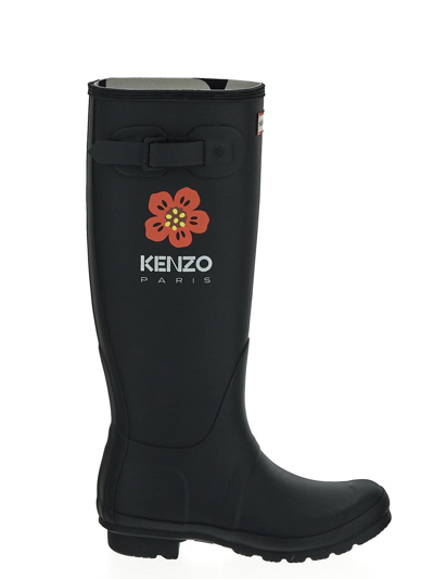 Kenzo Bottes Wellington X Hunter Femme Noir In Black | ModeSens