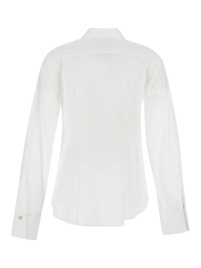Shop Erika Cavallini Poplin Shirt In White