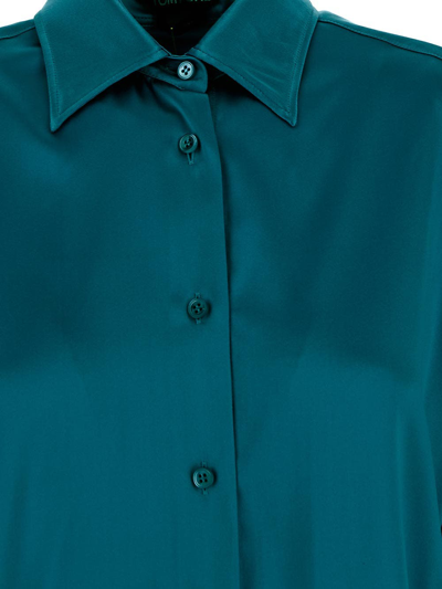 Shop Tom Ford Silk Shirt In Blue