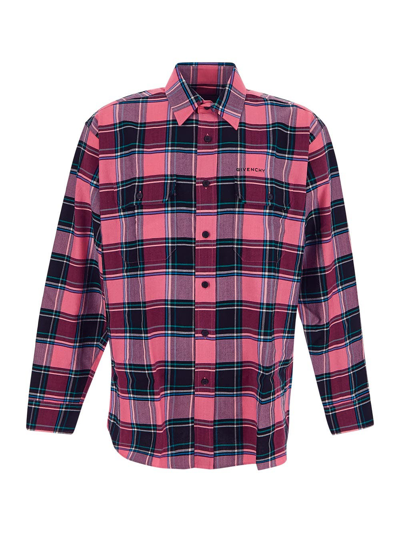 Shop Givenchy Cotton Shirt In Multicolor