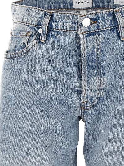 Shop Frame Le Slouch Jeans In Blue