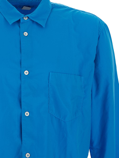 Shop Comme Des Garçons Shirt Long Sleeves Shirt In Blue