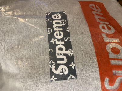 Pre-owned Supreme Louis Vuitton Box Logo Tee 2000 Black Size L