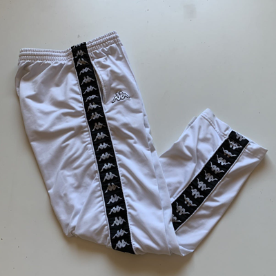 Pre-owned Kappa X Vintage Y2k Kappa Track Pants White Size Large Italia |  ModeSens