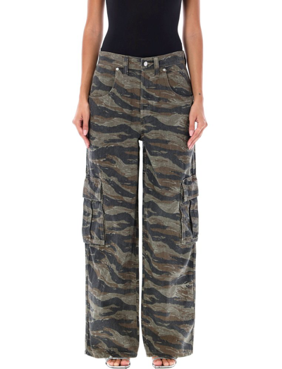 Shop Alexander Wang Camo Bagged Out Pocket Jeans In Multi